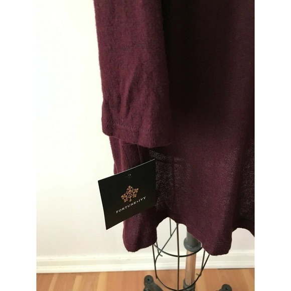 Fortune Ivy Stitch Fix Maroon Red Keyhole Dress - Picture 6 of 8